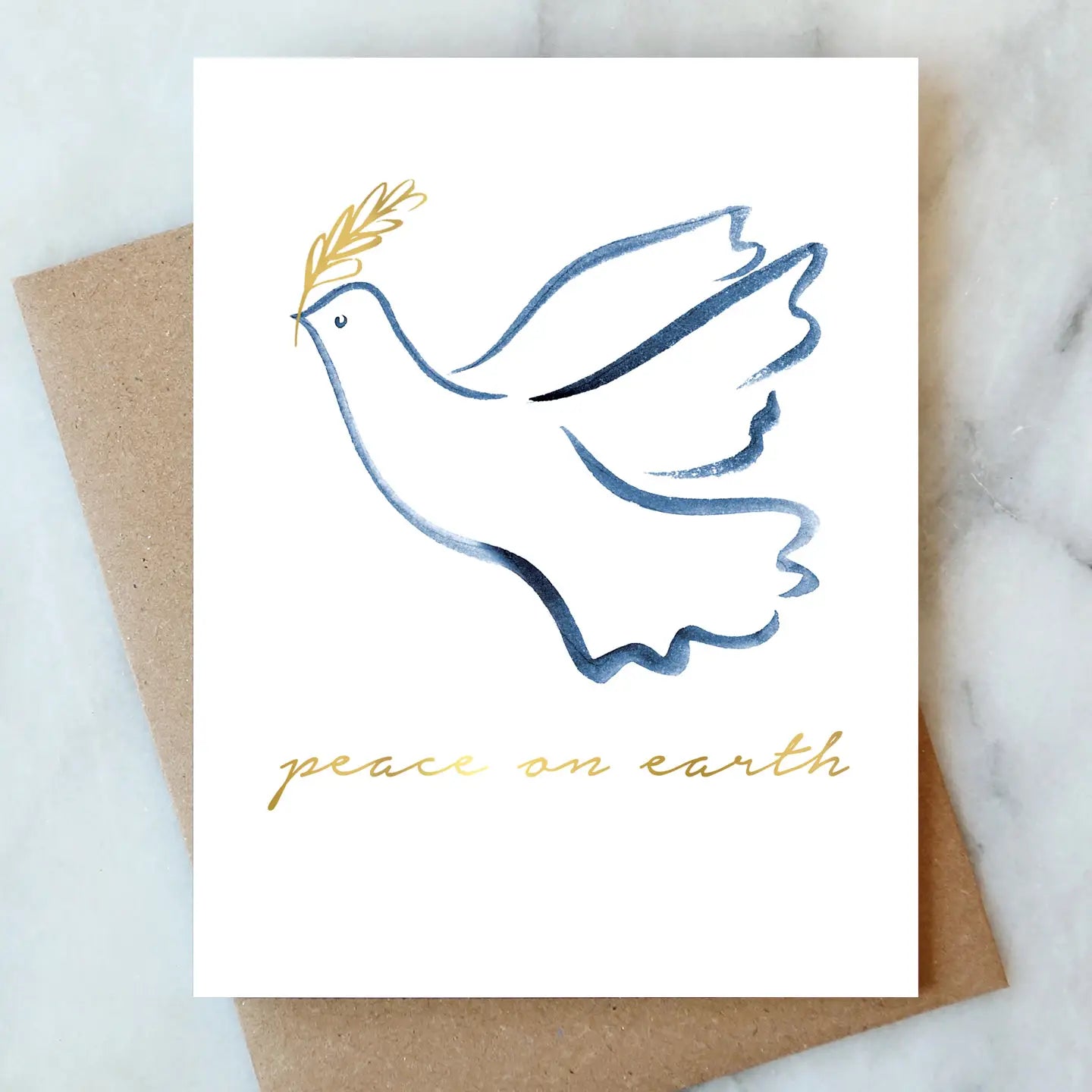dove peace holiday greeting card