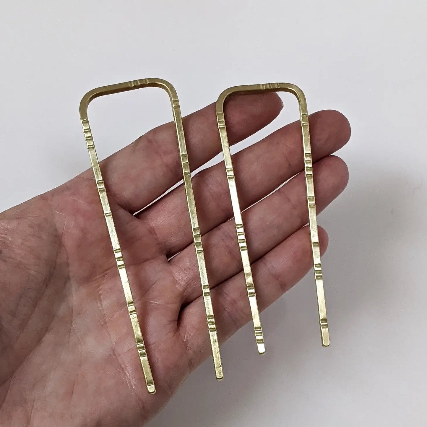 brass hair fork - sol