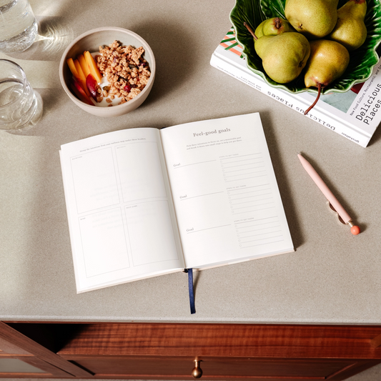 papier / guided wellness journal - tulip vase