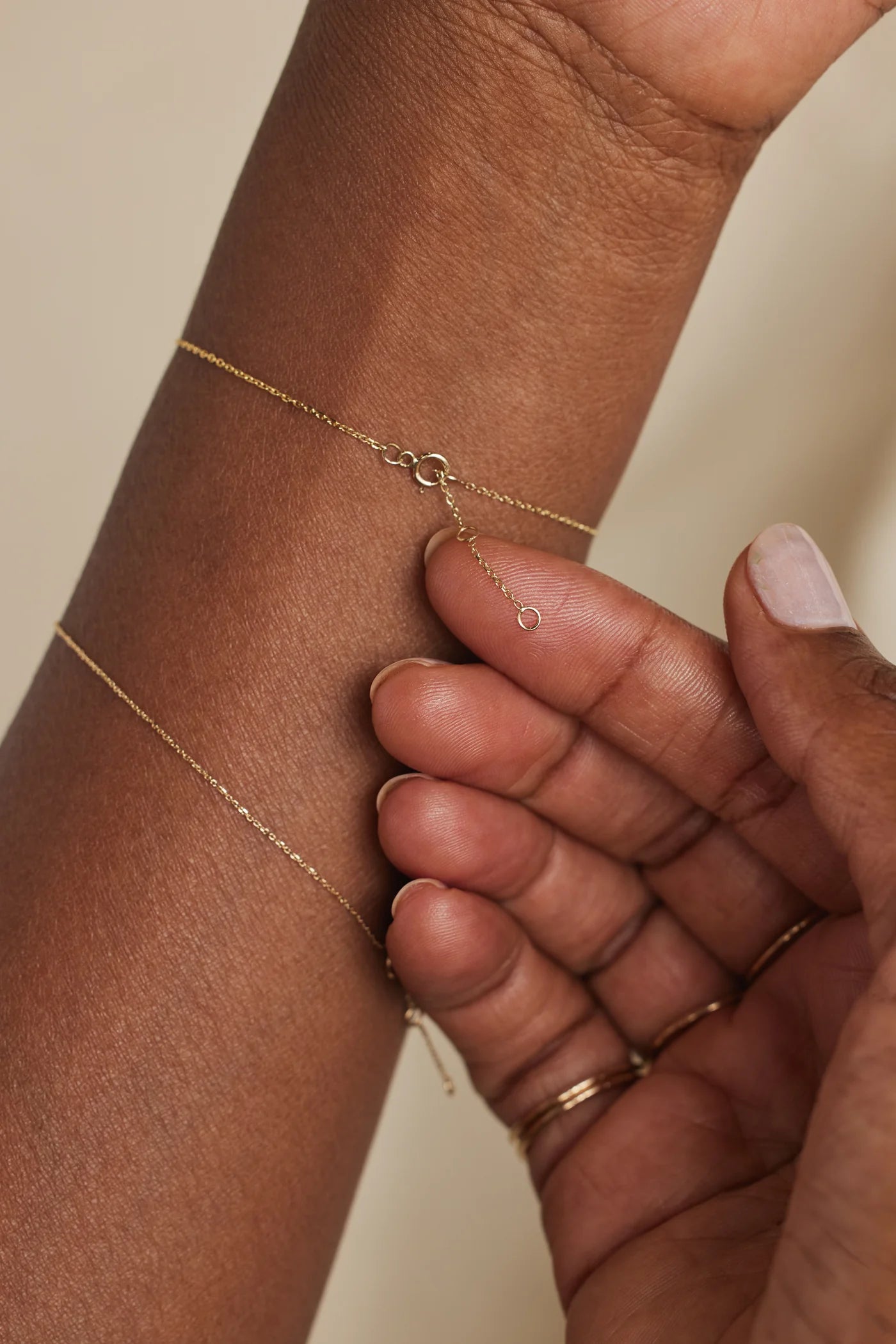 wwake / two-step bracelet - opal + diamond