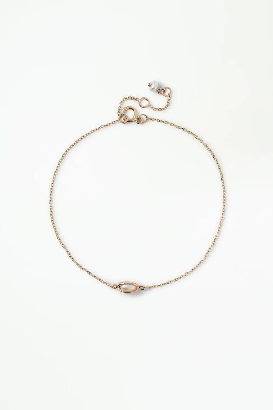 wwake / caged pearl bracelet
