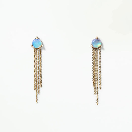 wwake / haze earrings - opal