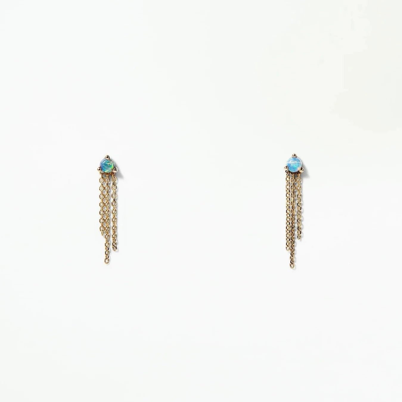 wwake / mist earring - opal - single