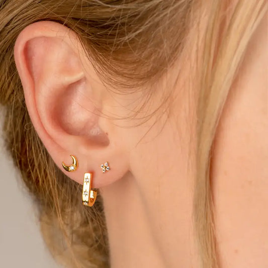 ayu semi hoop earrings