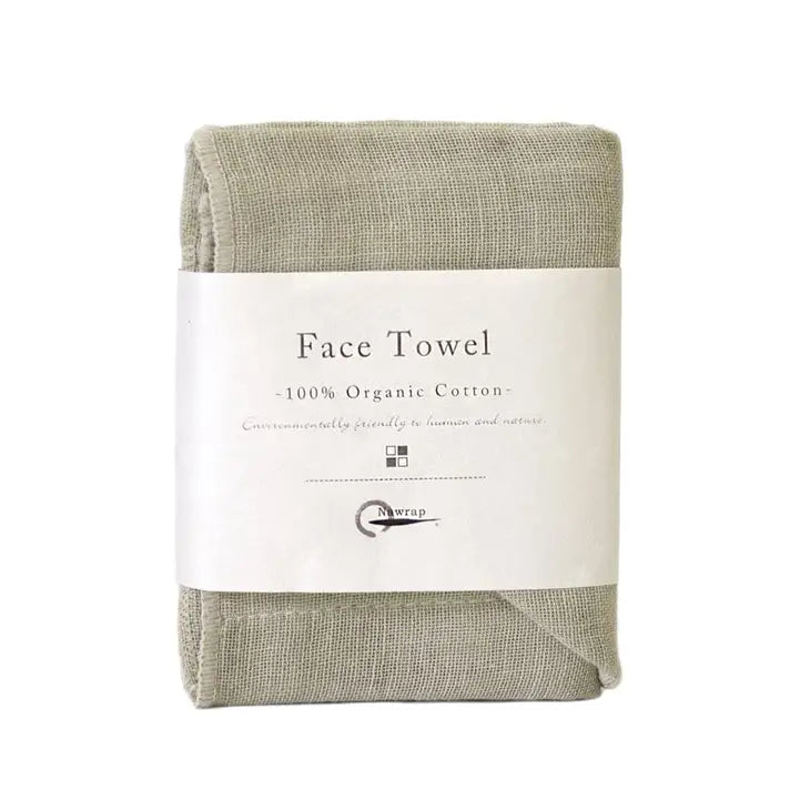 nawrap organic cotton face towel