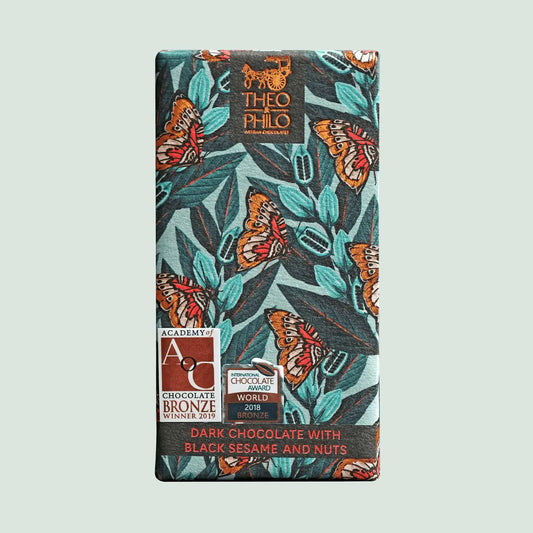 theo & philo / 65% dark chocolate with black sesame