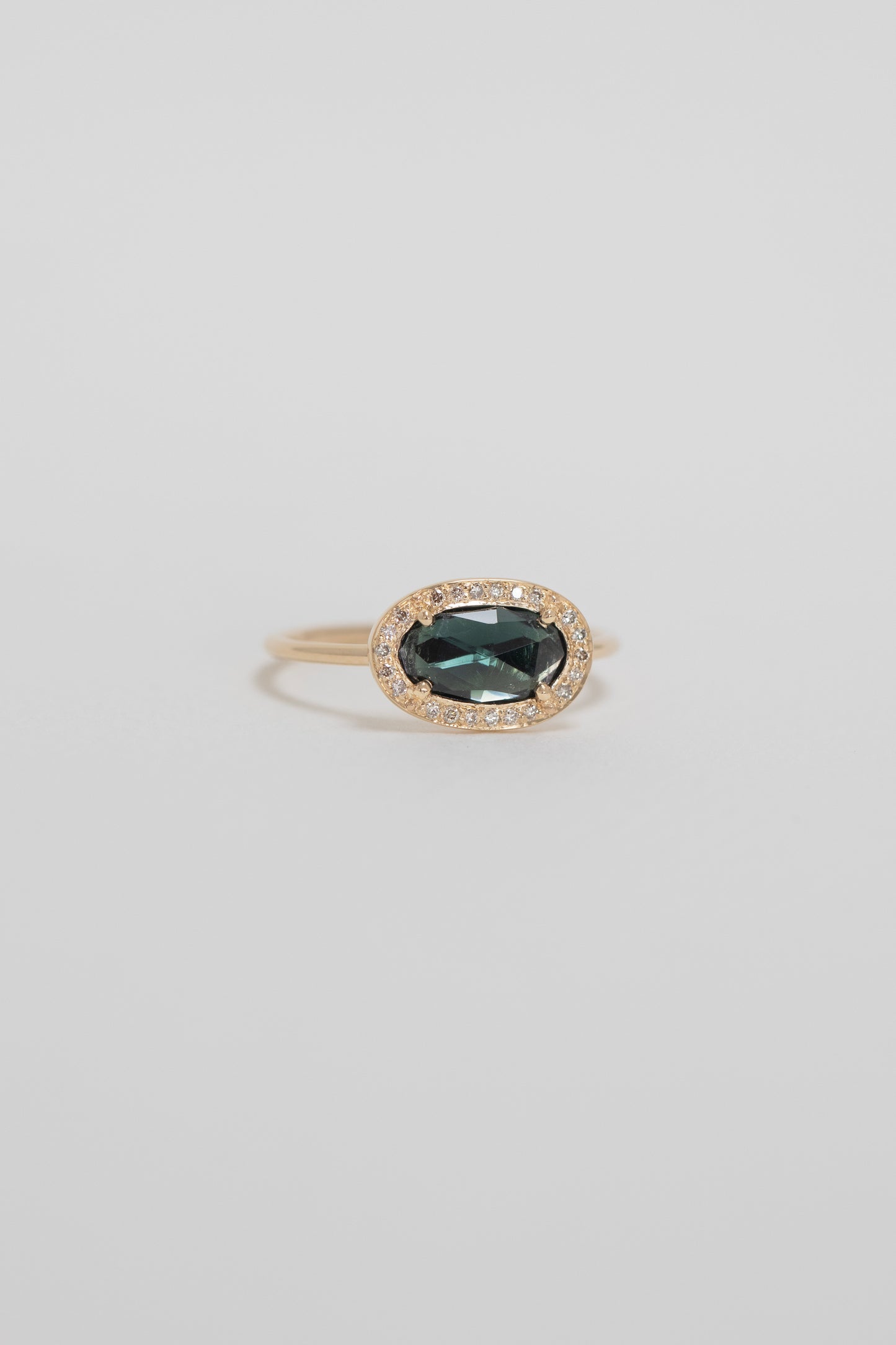 stella ring - forest green tourmaline