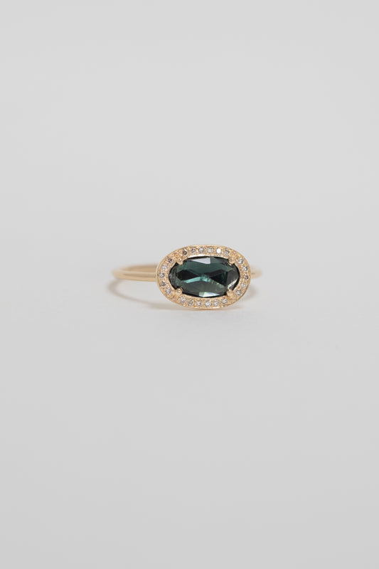 stella ring - forest green tourmaline