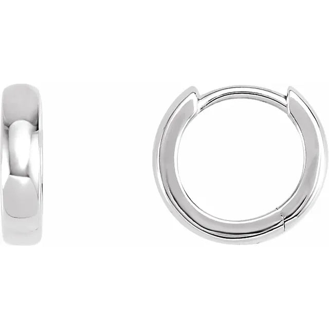classic hinged huggie hoop earrings