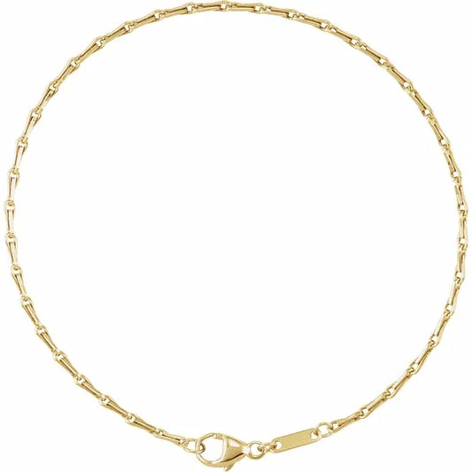 barleycorn chain bracelet - 1.5mm