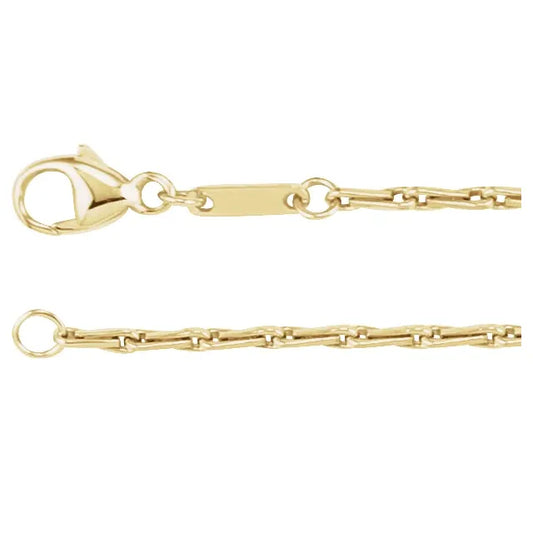 barleycorn chain bracelet - 1.5mm