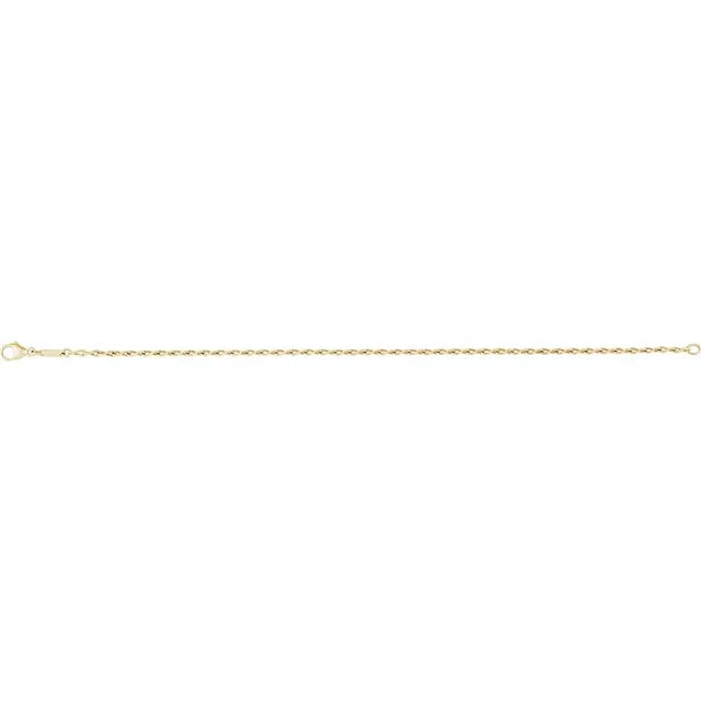 figure-eight chain bracelet - 2mm