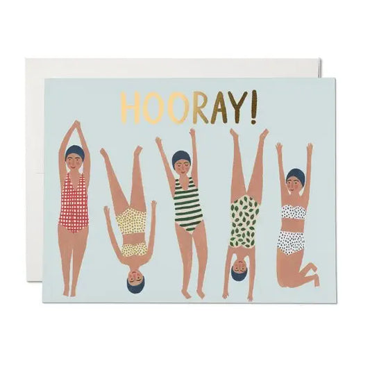 swimmers congratulations card