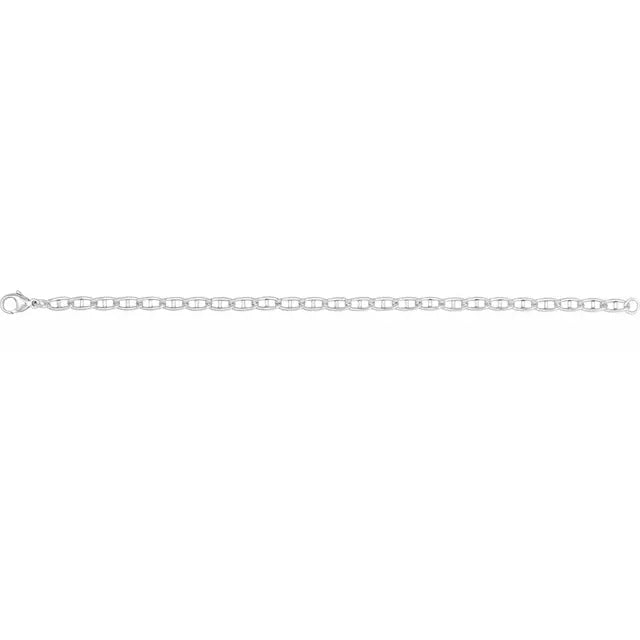 chain bracelet / anchor - 3.8mm