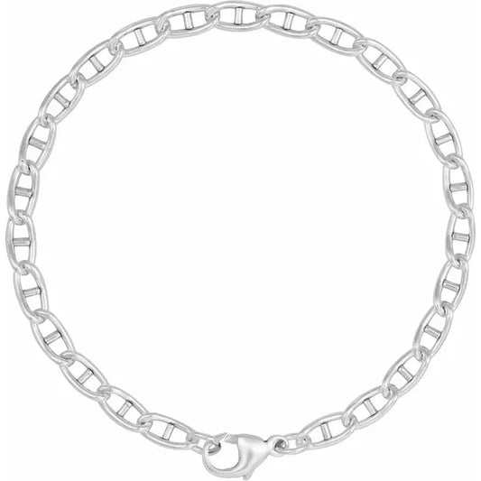 chain bracelet / anchor - 3.8mm