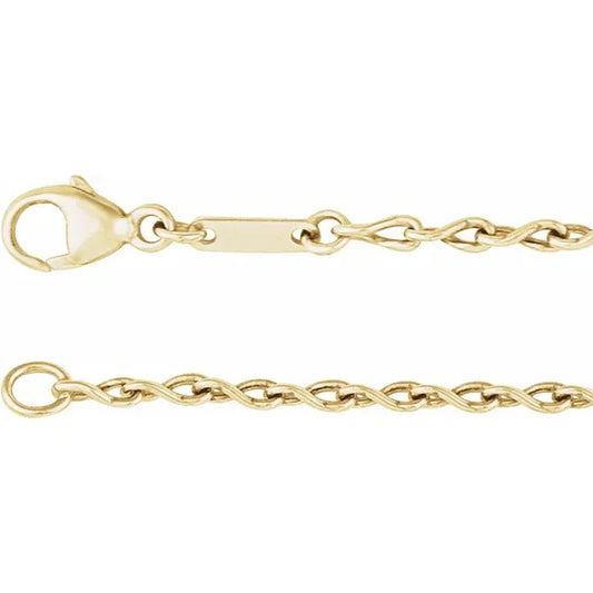 figure-eight chain bracelet - 2mm