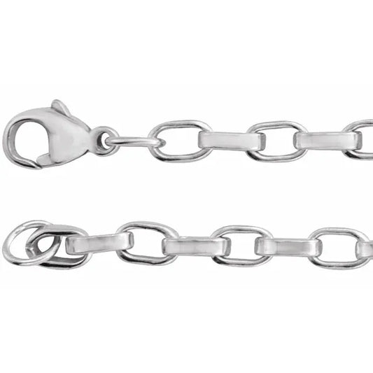 chain bracelet / rolo - 4mm
