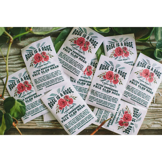 wild yonder / face glow mask - rose is a rose