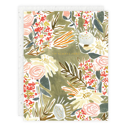 i'm always here sympathy card