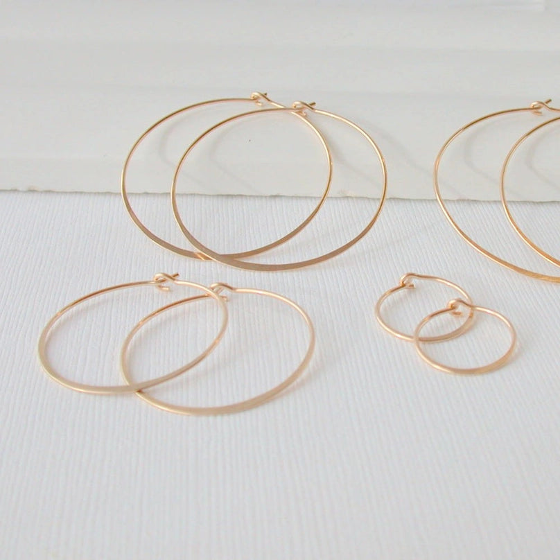 classic round hoop earrings