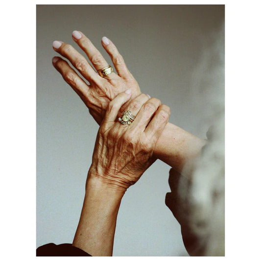 baguette v shape scatter ring - natural lemon diamond