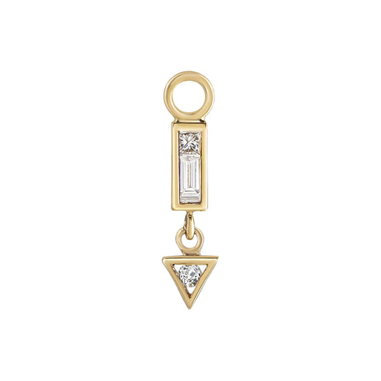 métier / mini az 2.1 gemstone plaque charm - single