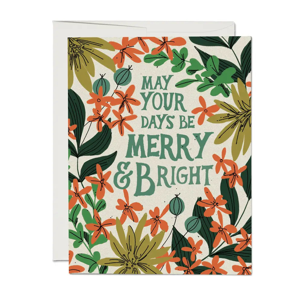 may your days holiday greeting card