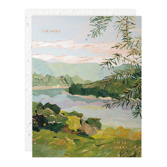 river bank sympathy card