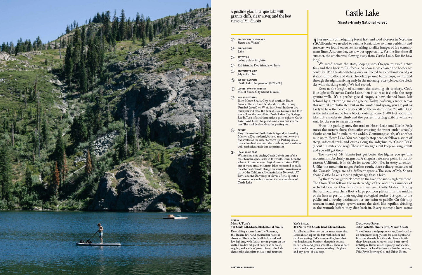 places we swim: california