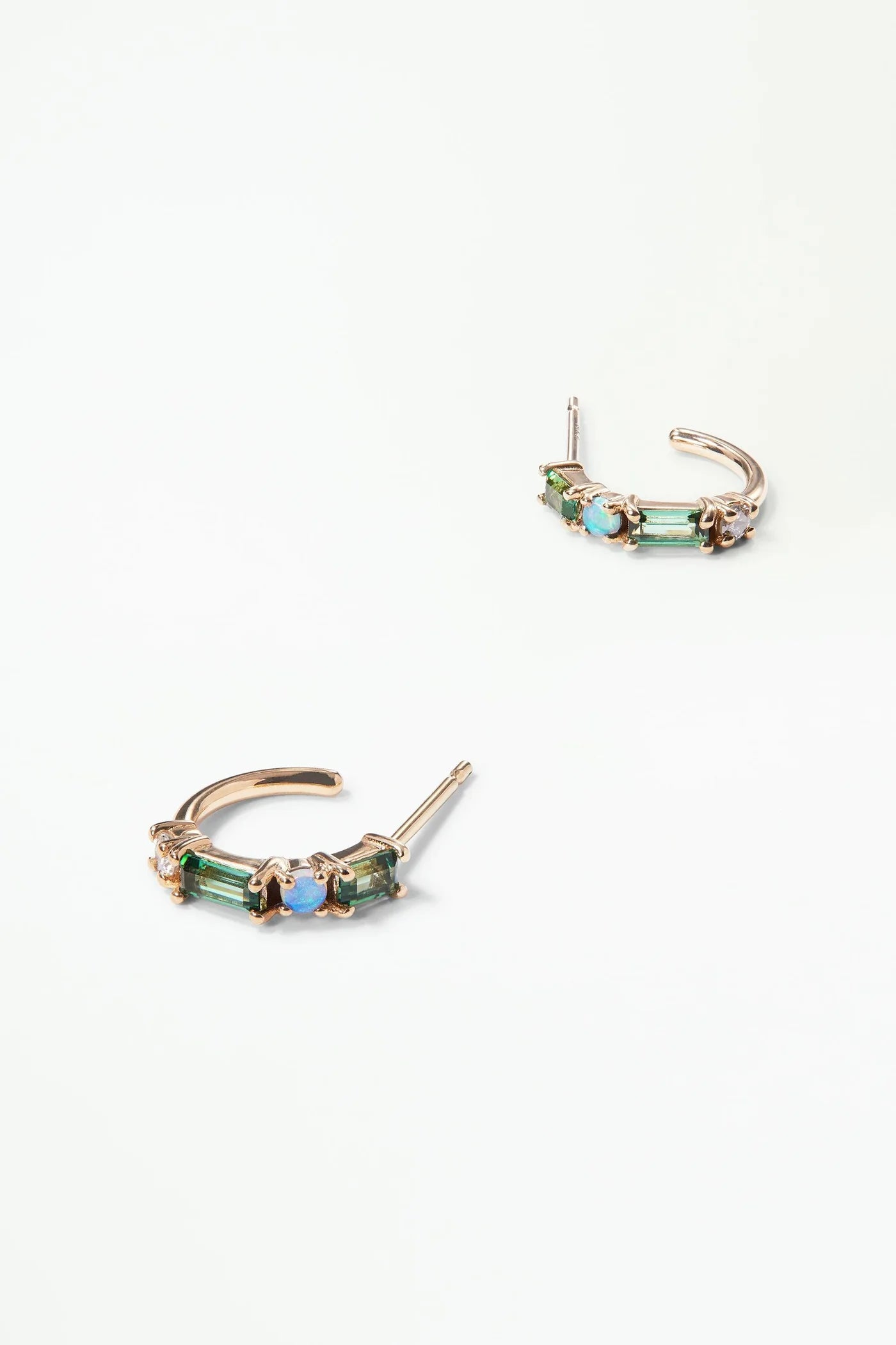 wwake / pillar hoop earrings
