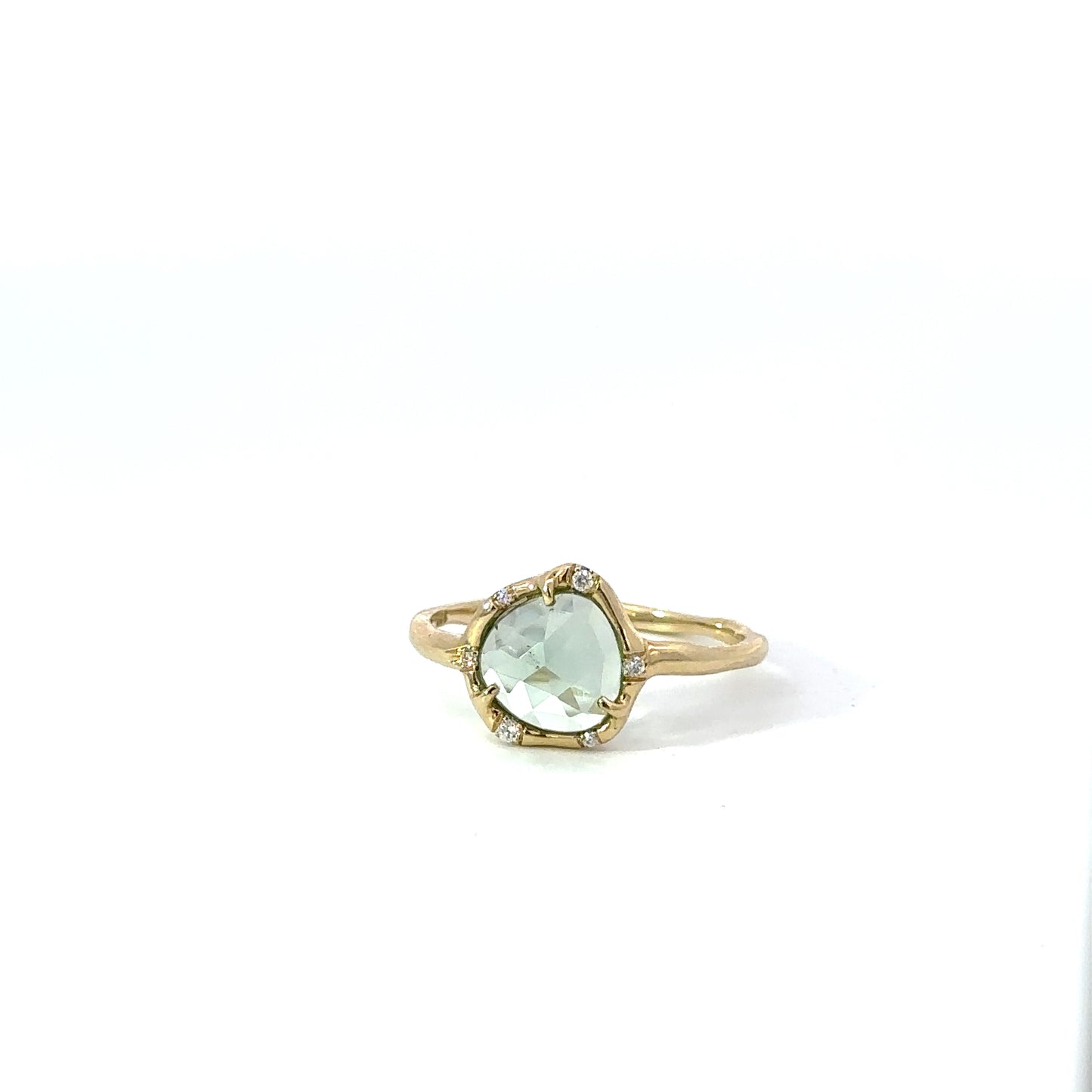 cosmic light ring - seafoam green tourmaline