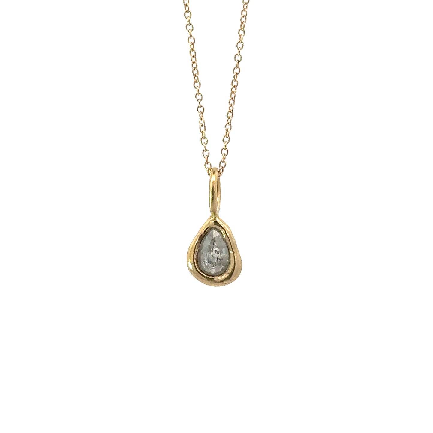 portal rose-cut diamond necklace - no.2