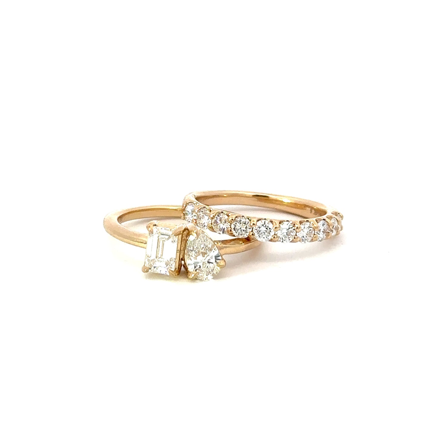 'toi et moi' ring - grown diamond