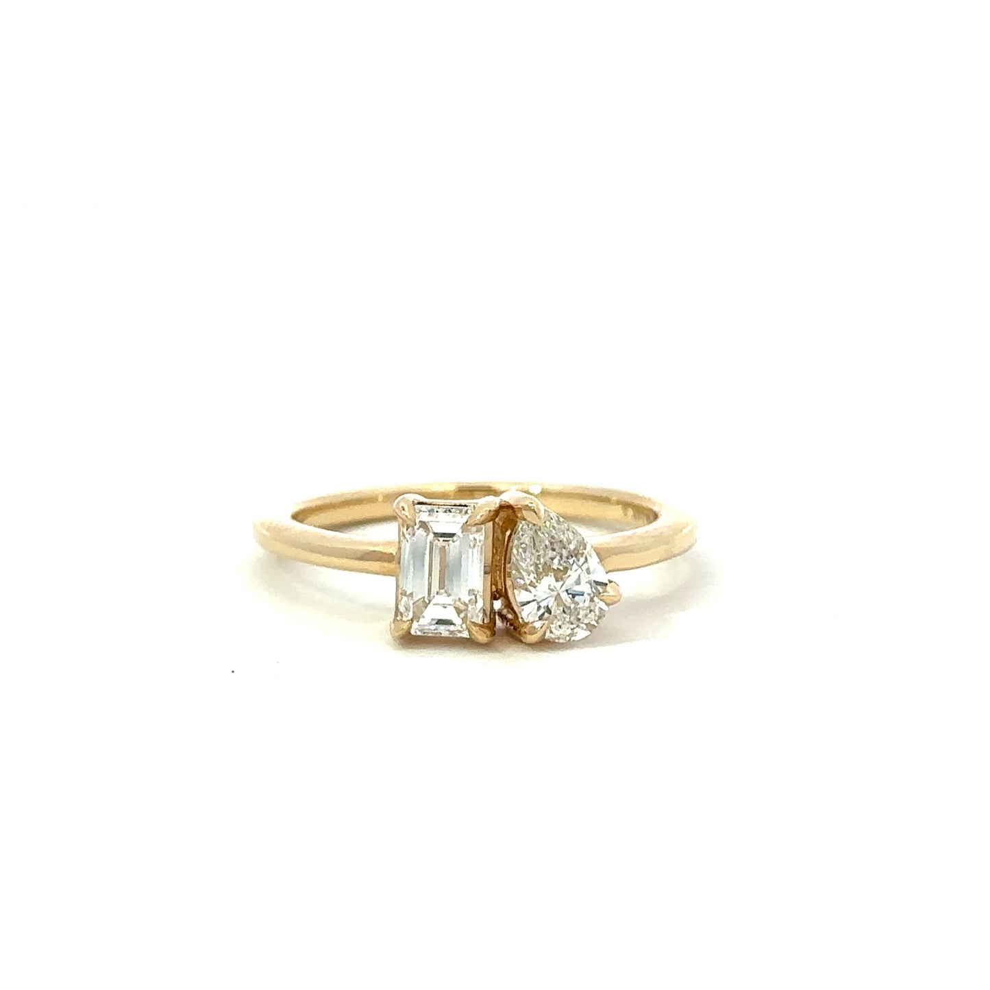 'toi et moi' ring - grown diamond