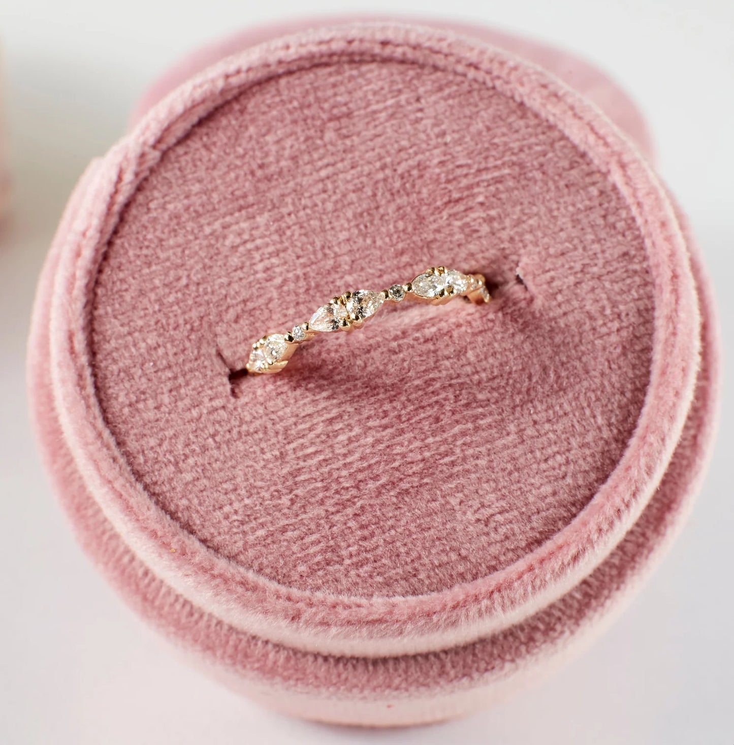 willow ring band - natural diamond