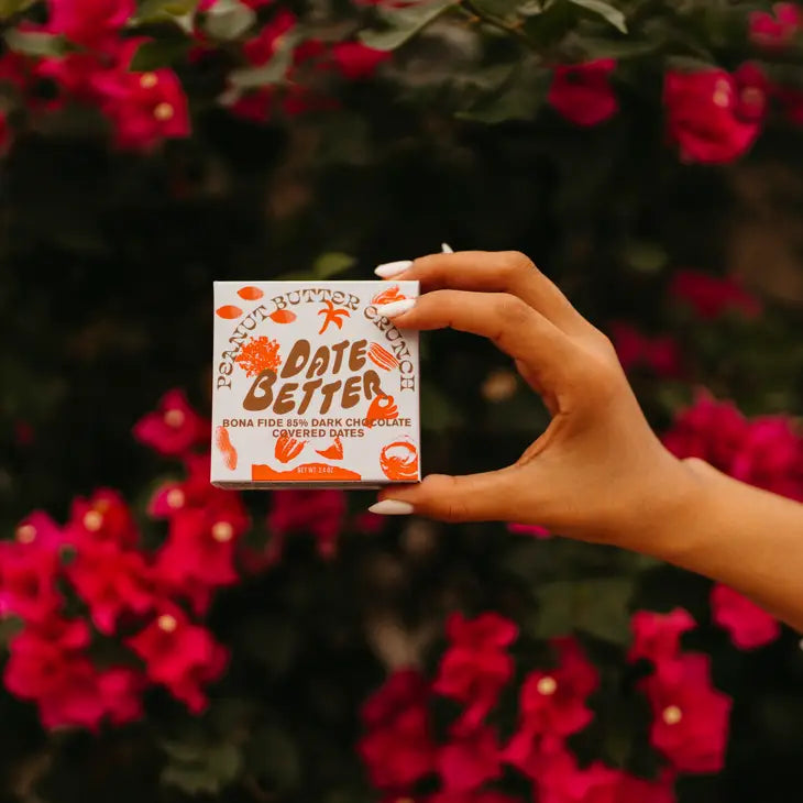 date better / chocolate covered dates - peanut butter crunch