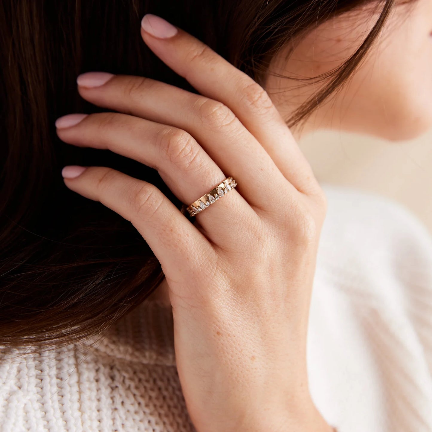 kendall ring band - natural diamond