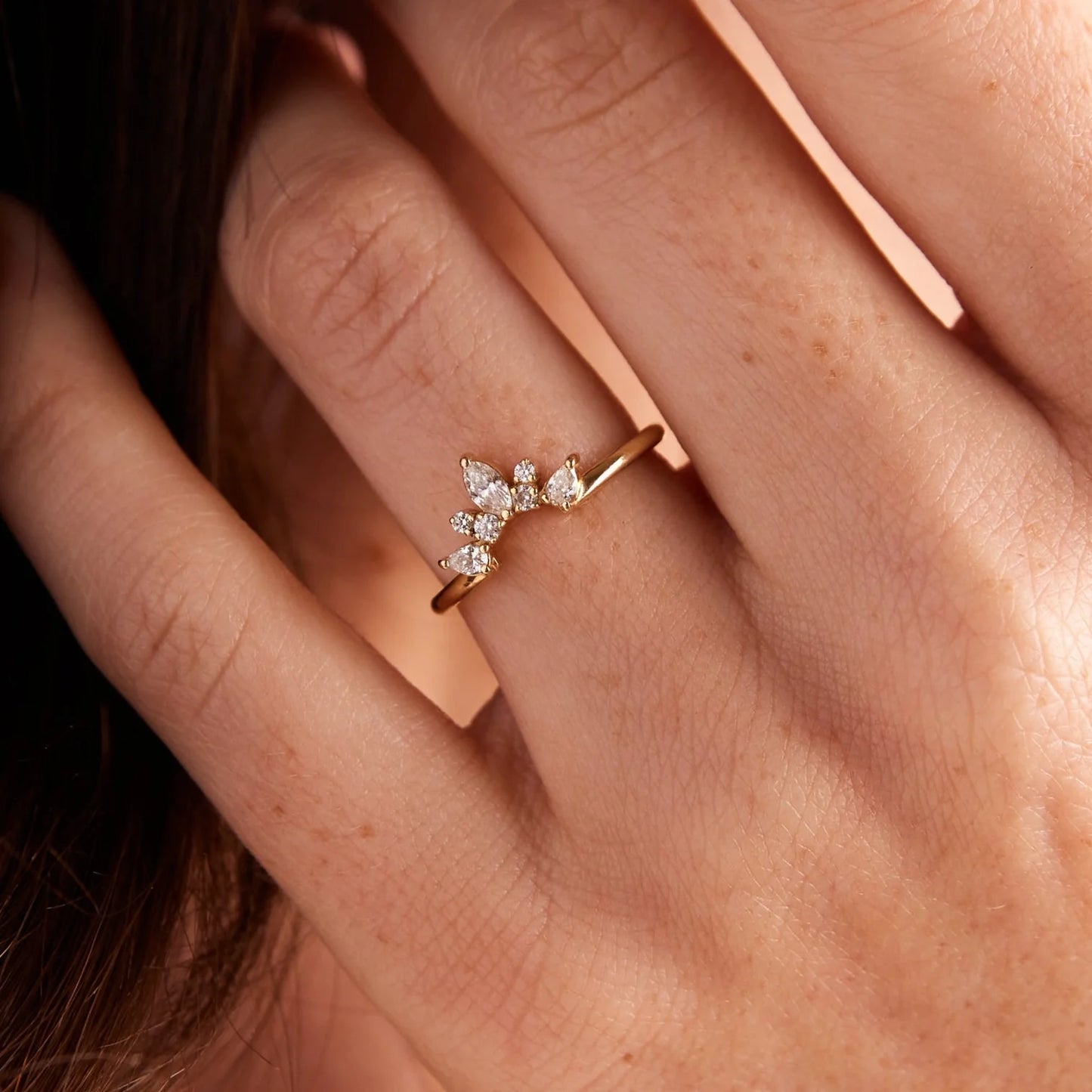 lyla ring band - natural diamond