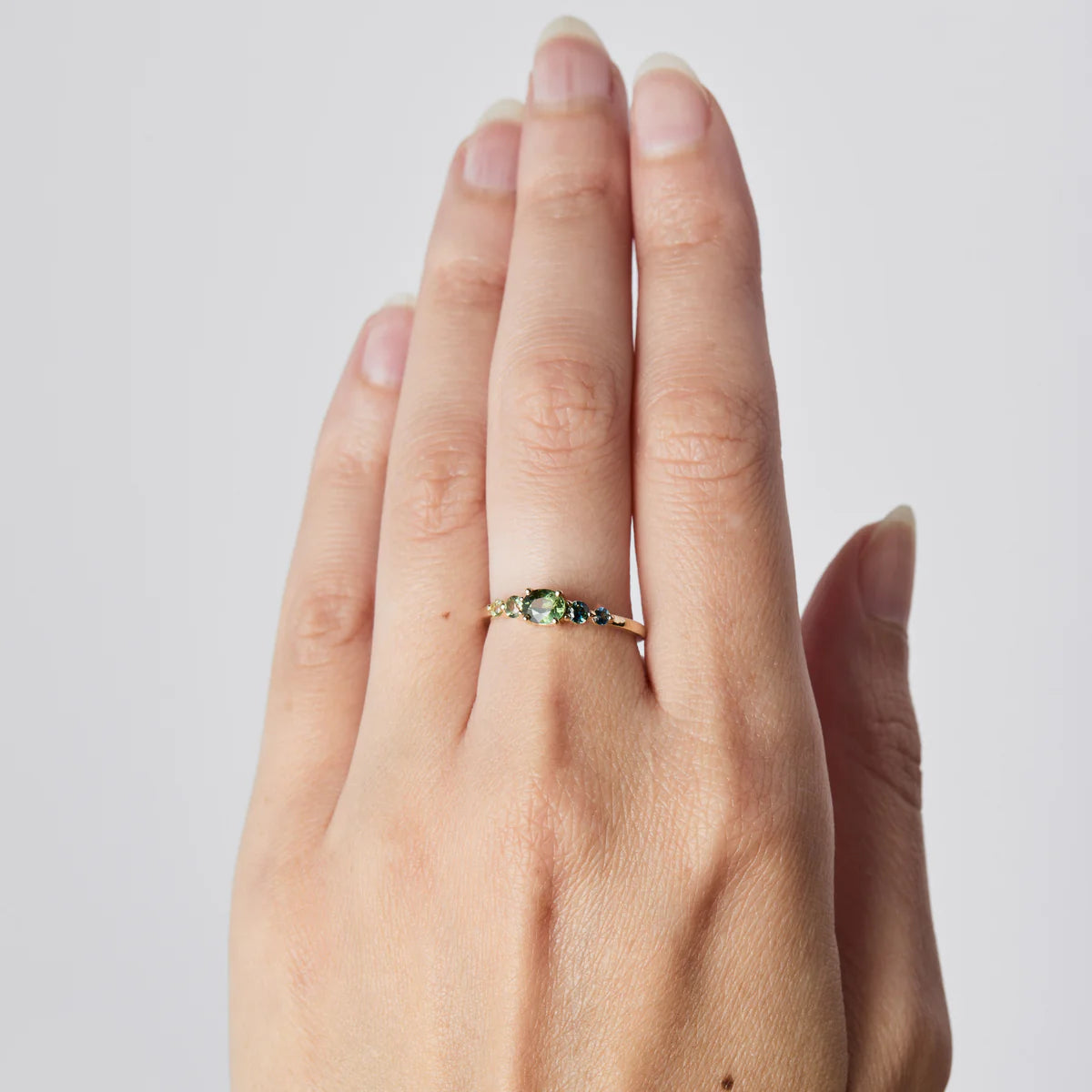 edie oval sapphire ring