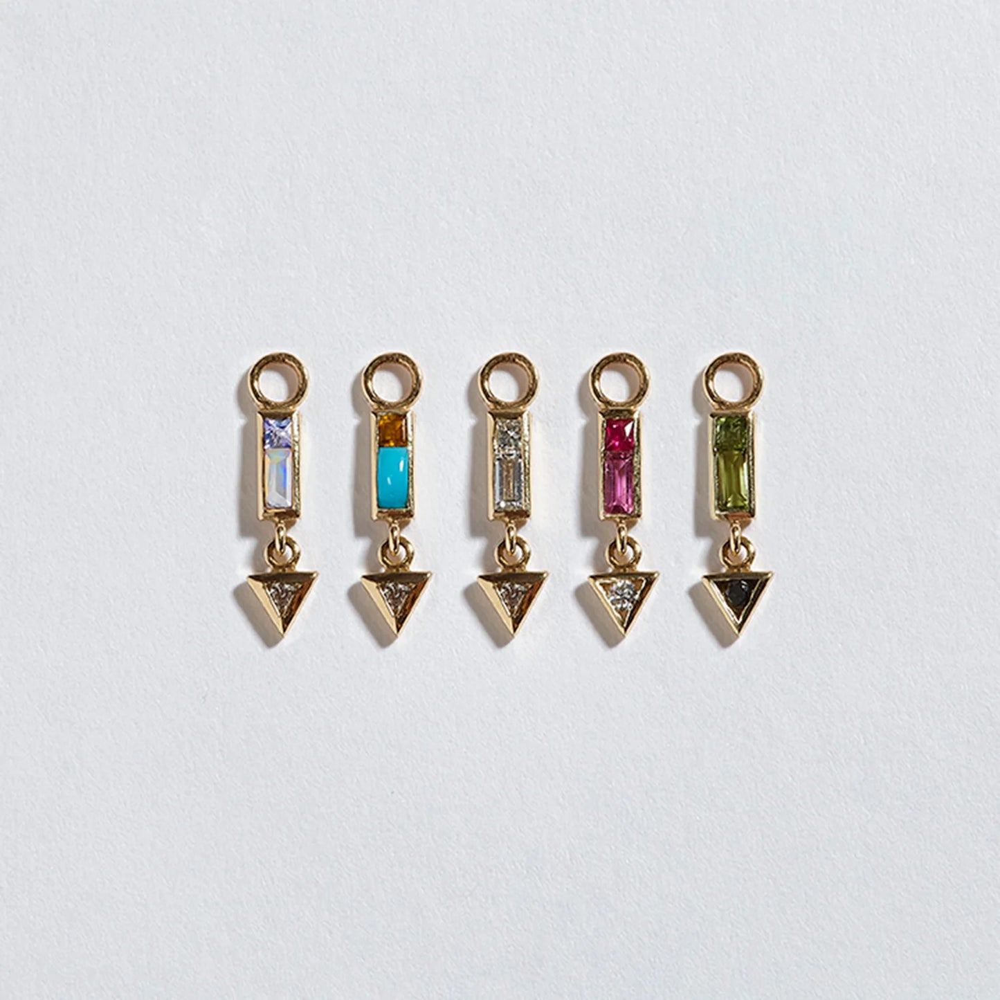 métier / mini az 2.1 gemstone plaque charm - single