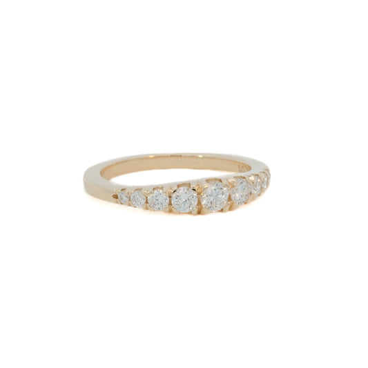 graduated ring band - grown diamond