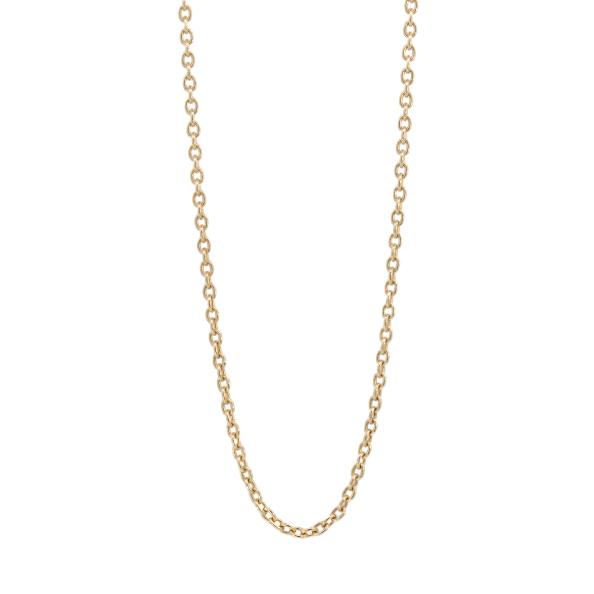 cable chain gold necklace - 1.4mm