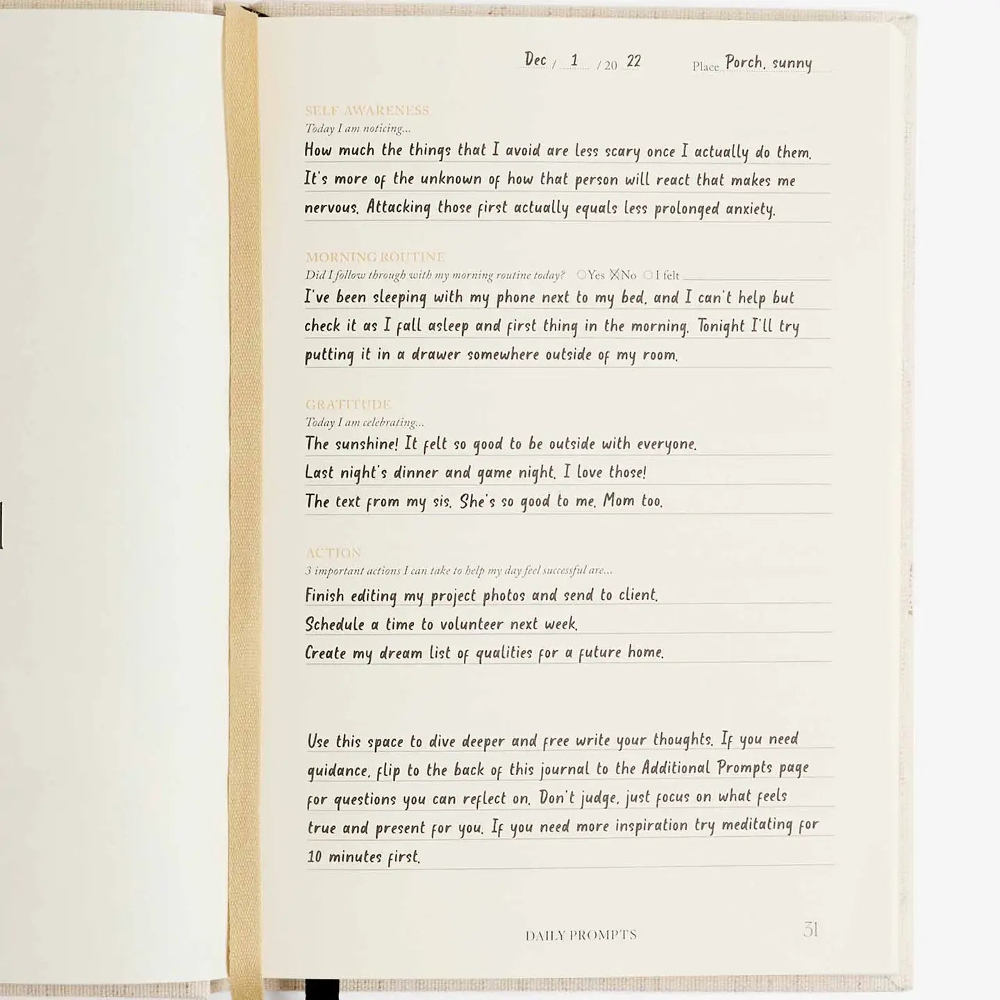 intelligent change / notes to mindfulness daily guided reflection journal