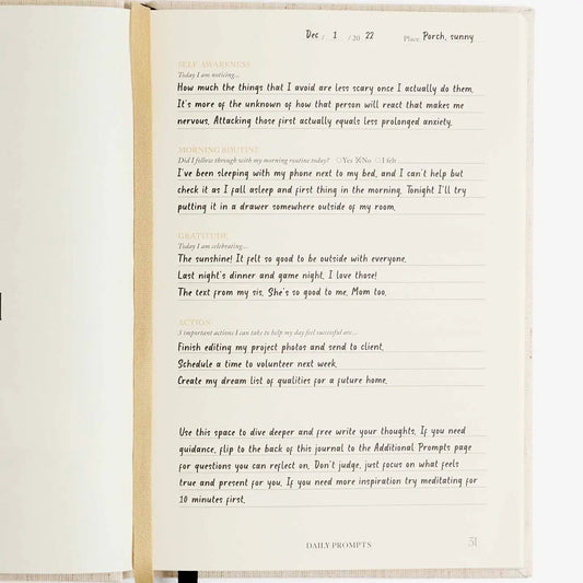intelligent change / notes to mindfulness daily guided reflection journal