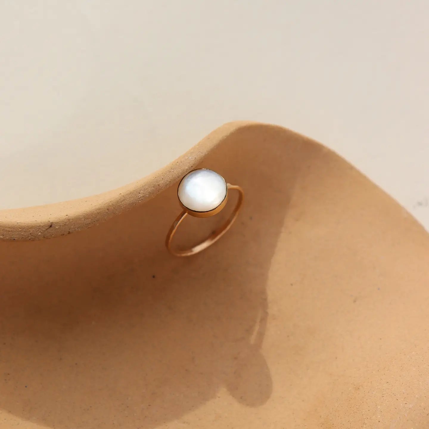 mother of pearl ring