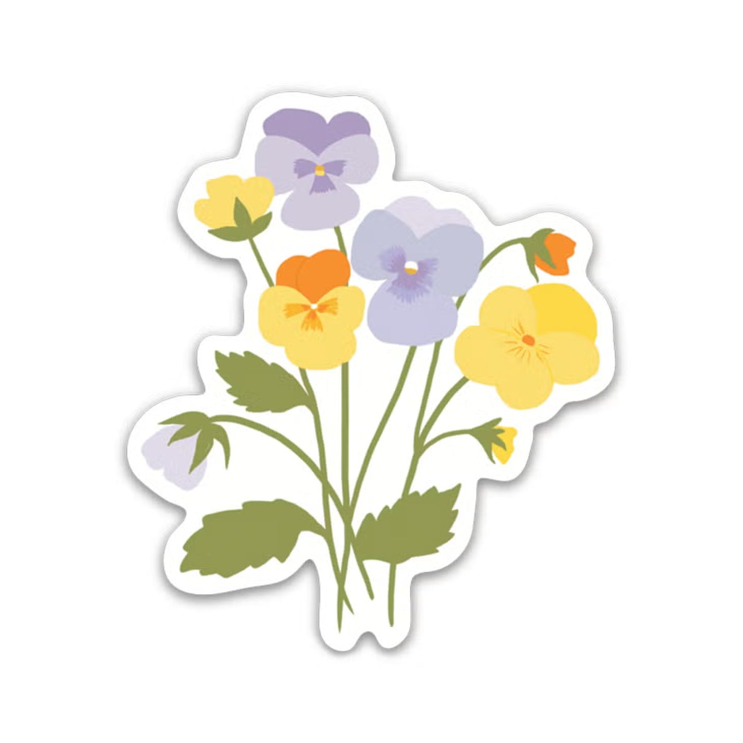 elana gabrielle / sticker - pansies