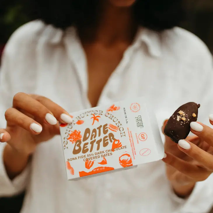 date better / chocolate covered dates - peanut butter crunch