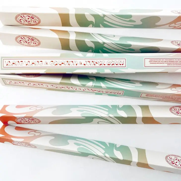 alight incense / ylang ylang + geranium + juniper berry