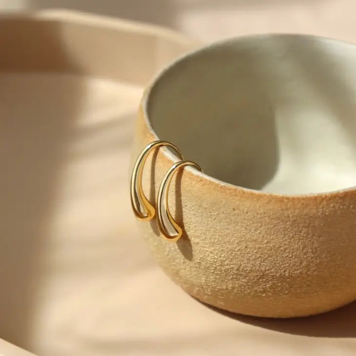 golden drop earrings