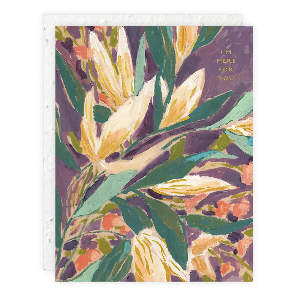 here for you sympathy card